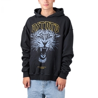 Distorted People Vintage Panther Oversized Hoodie