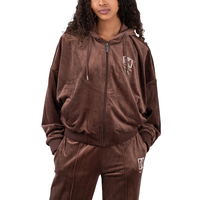 Karl Kani Chest OG Velvet Zip Hoodie