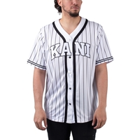 Karl Kani Serif Pinstripe Baseball Jersey