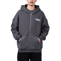 Pequs Aether Monogram Zip Hoodie