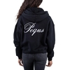 Pequs Cropped Handwritten Logo Zip