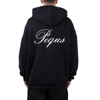 Pequs Handwritten Logo Zip Hoodie