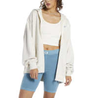 Reebok Classics Oversized Long Zip-Up Hoodie