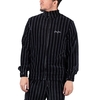 Sean John Script Logo Pinstripe Velours Trackjacket