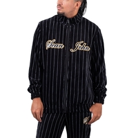 Sean John Vintage Pinstripe Velours Trackjacket
