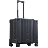 ALEON DELUXE Wheeled Business Case 17" Kabinentrolley 44 cm 4 Rollen,  Schwarz