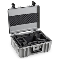 B&W Copter Case Typ 6000 für DJI Phantom 4 / 4 Pro / 4 Pro Plus / 4 Advanced,  Grau Mit Schaumstoffeinsatz