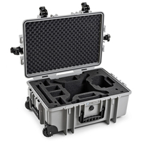 B&W Copter Case Typ 6700 für DJI Phantom 4 / 4 Pro / 4 Pro Plus / 4 Advanced,  Grau Mit Schaumstoffeinsatz