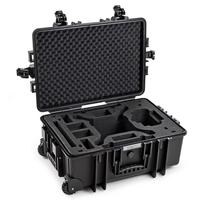 B&W Copter Case Typ 6700 für DJI Phantom 4 / 4 Pro / 4 Pro Plus / 4 Advanced,  Schwarz Mit Schaumstoffeinsatz