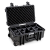 B&W Outdoor Case Typ 6600 2 Rollen,  Facheinteilung,  Schwarz