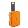 B&W Outdoor Case Typ 6700 2 Rollen,  Facheinteilung,  Orange