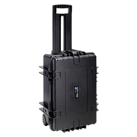 B&W Outdoor Case Typ 6700 2 Rollen,  Facheinteilung,  Schwarz
