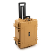 B&W Outdoor Case Typ 6800 2 Rollen,  Facheinteilung,  Braun