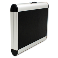 bwh Koffer AZKR Style Etui für iPad 25, 5 cm,  Leder / Grau