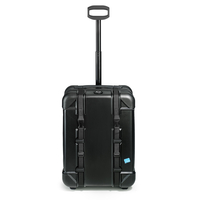 bwh Koffer Voyager Handgepäck Trolley Outdoor Reisekoffer S,  2 Rollen,  55 cm,  40 L,  Schwarz