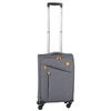 CHECK.IN Lissabon Handgepäck Trolley S,  4 Rollen,  55 cm,  33 L,  Grau-orange