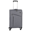 CHECK.IN Lissabon Trolley L,  4 Rollen,  80 cm,  98 L,  Grau-schwarz