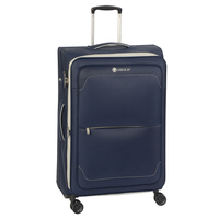 CHECK.IN Monaco Trolley L,  4 Rollen,  77 cm,  117 L,  Blau-grau
