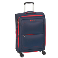 CHECK.IN Monaco Trolley L,  4 Rollen,  77 cm,  117 L,  Blau-rot