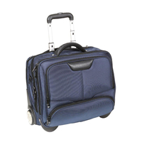 Dermata Business Trolley 47 cm 2 Rollen,  Blau