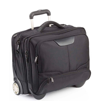 Dermata Business Trolley 47 cm 2 Rollen,  Schwarz