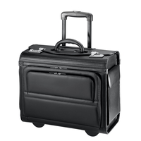 d&n Business & Travel Pilotenkoffer 37 cm 2 Rollen,  Schwarz