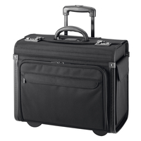 d&n Business & Travel Pilotenkoffer 46 cm 2 Rollen,  Schwarz