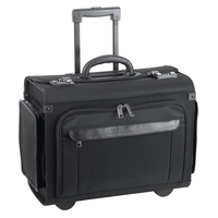 d&n Business & Travel Pilotenkoffer 46 cm 2 Rollen,  Schwarz