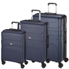 d&n Travel Line 2100 Koffer-Set 3-teilig 4 Rollen S-M-L,  Blau