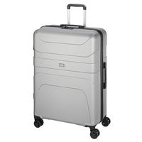 d&n Travel Line 2100 Trolley L,  4 Rollen,  77 cm,  100 L,  Silber