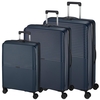 d&n Travel Line 4000 Koffer-Set 3-teilig 4 Rollen S-M-L,  Blau