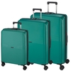 d&n Travel Line 4000 Koffer-Set 3-teilig 4 Rollen S-M-L,  Grün