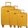 d&n Travel Line 4200 Koffer Set 3-teilig 4 Rollen S-M-L,  Gelb