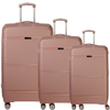 d&n Travel Line 4200 Koffer Set 3-teilig 4 Rollen S-M-L,  Lila