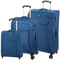 d&n Travel Line 6404 Koffer Set 3-teilig S-M-L,  Blau