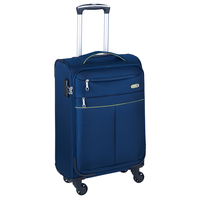 d&n Travel Line 6704 Handgepäck Trolley S,  4 Rollen,  55 cm,  33 L,  Blau