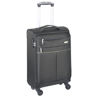 d&n Travel Line 6704 Handgepäck Trolley S,  4 Rollen,  55 cm,  33 L,  Grau