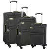 d&n Travel Line 6704 Koffer-Set 3-teilig 4 Rollen S-M-L,  Grau