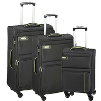 d&n Travel Line 6704 Koffer-Set 3-teilig 4 Rollen S-M-L,  Grau