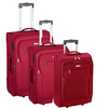 d&n Travel Line 6800 Koffer-Set 3-teilig 2 Rollen S-M-L,  Rot