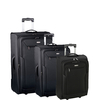 d&n Travel Line 6800 Koffer-Set 3-teilig 2 Rollen S-M-L,  Schwarz