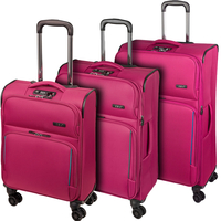 d&n Travel Line 7904 Damen Trolley-Set 55/69 4 Rollen,  79 cm,  Pink