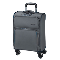 d&n Travel Line 7904 Handgepäck Trolley S,  4 Rollen,  54 cm,  32 L,  Grau