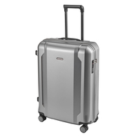 d&n Travel Line 8100 Handgepäck Trolley S,  4 Rollen,  54 cm,  39 L,  Silber