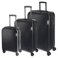 d&n Travel Line 8200 Kofferset 3-teilig,  Schwarz