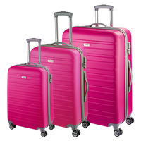 d&n Travel Line 9400 Kofferset 3-teilig,  Pink