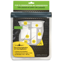 Fabrizio Flüssigkeitsbeutel für Handgepäck 25 cm,  Weiß