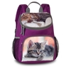 Fabrizio Kids TierMotiv Mädchen Rucksack 31 cm,  Katze Lila