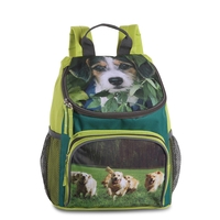 Fabrizio Kids TierMotiv Rucksack 31 cm,  Hunde Grün