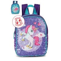 Fabrizio Kids Wendepailetten Mädchen Rucksack 29 cm,  Lila